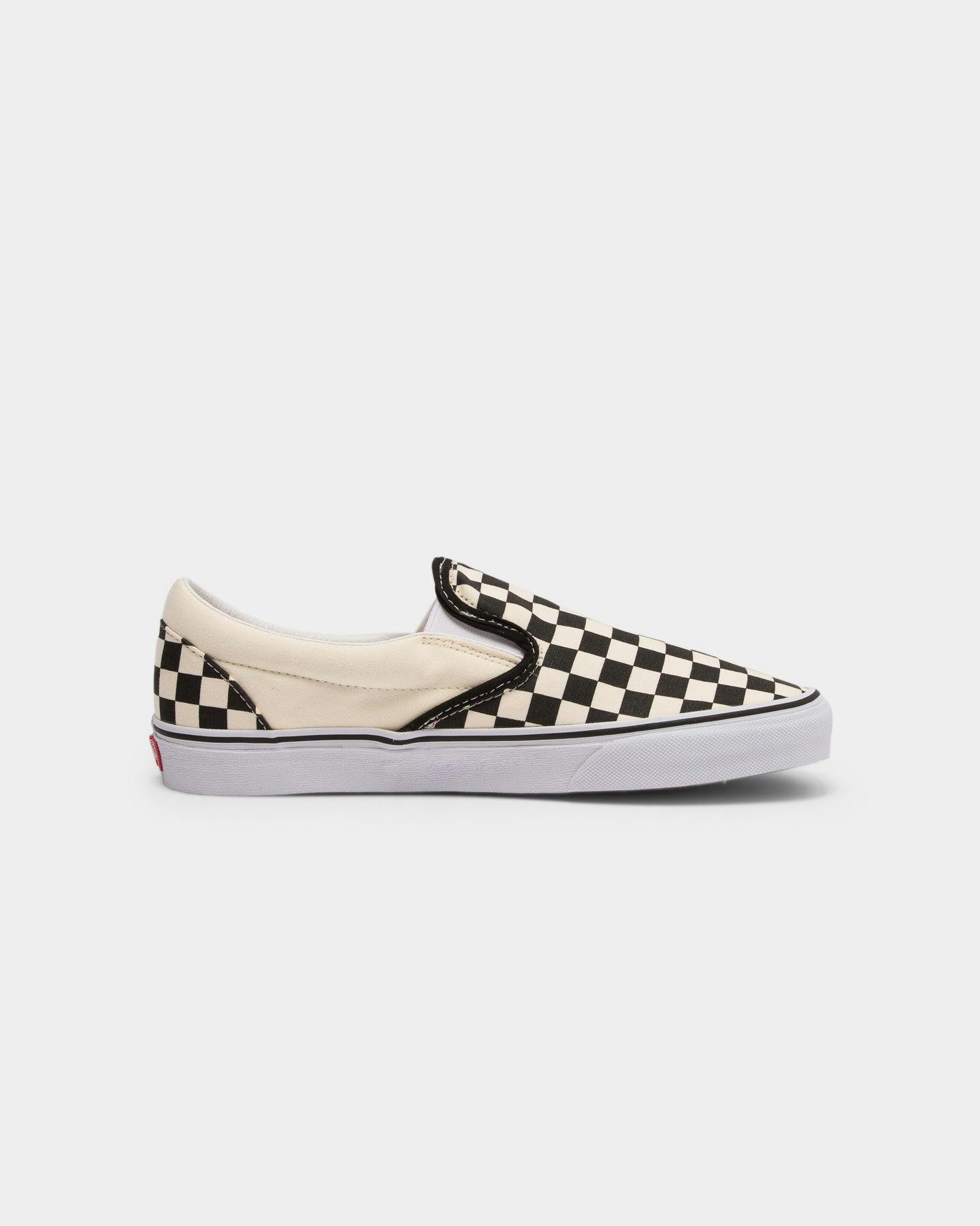 Vans Classic Slip-On (Checkerboard) Black/White | Culture Kings US