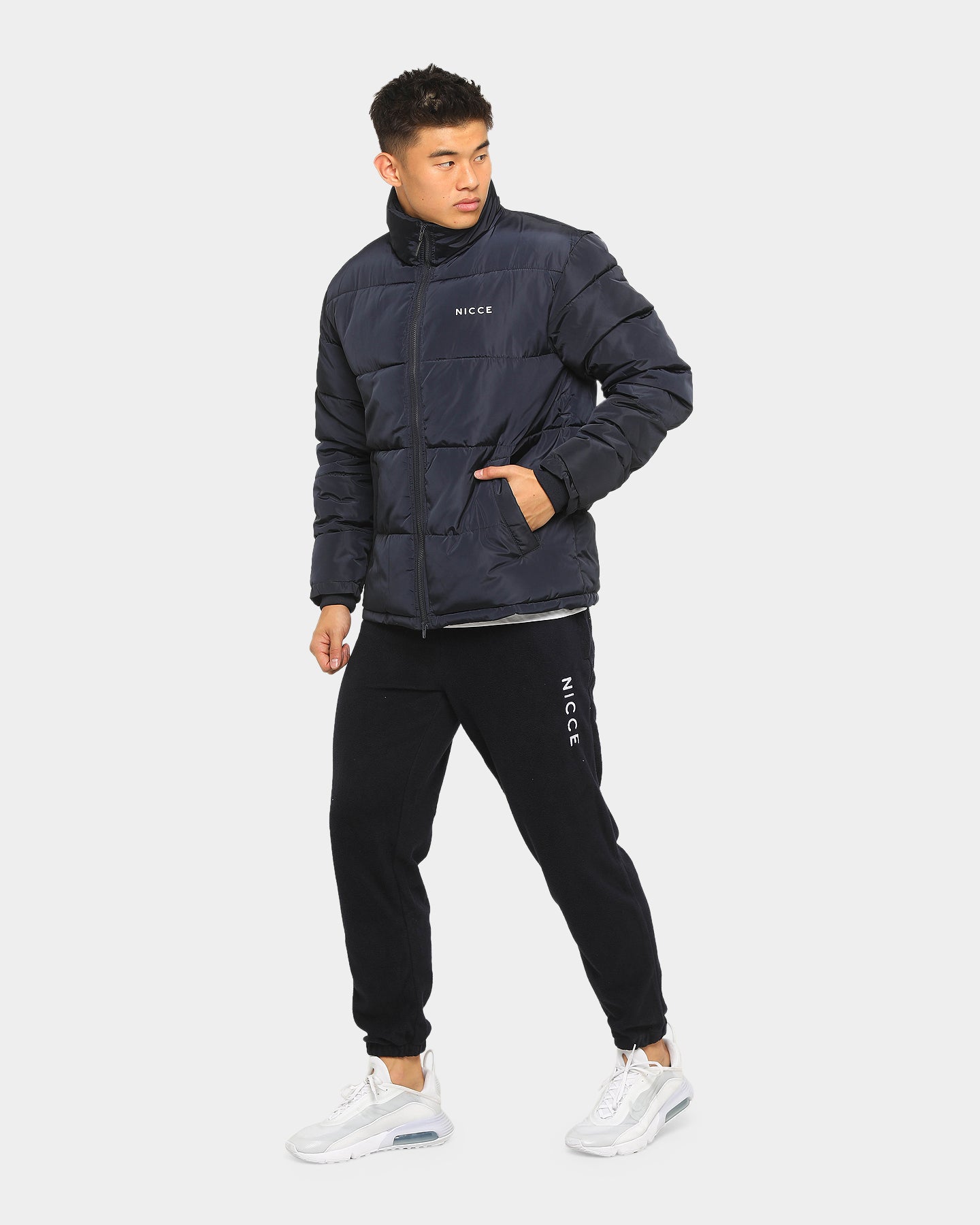 nicce navy joggers