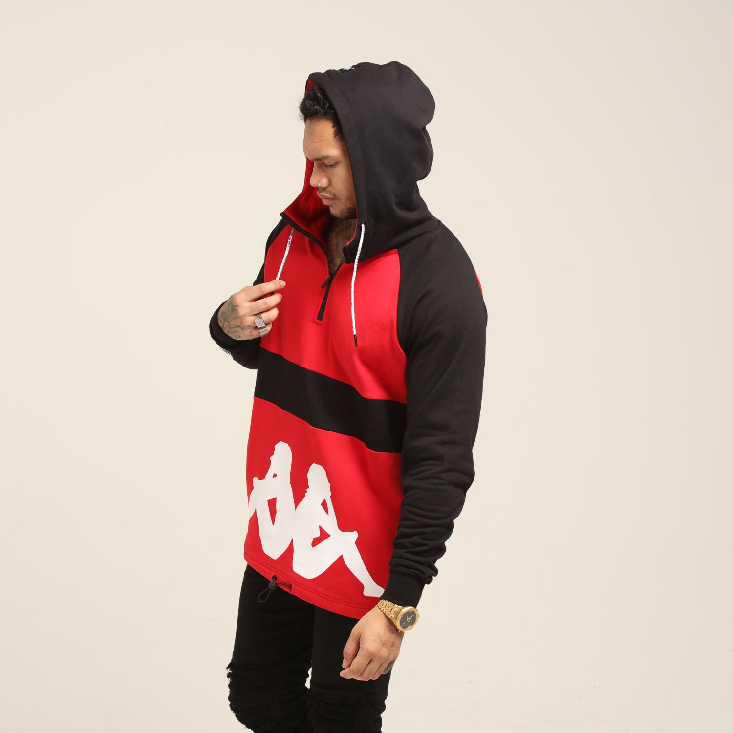 kappa authentic baolin pullover hoodie