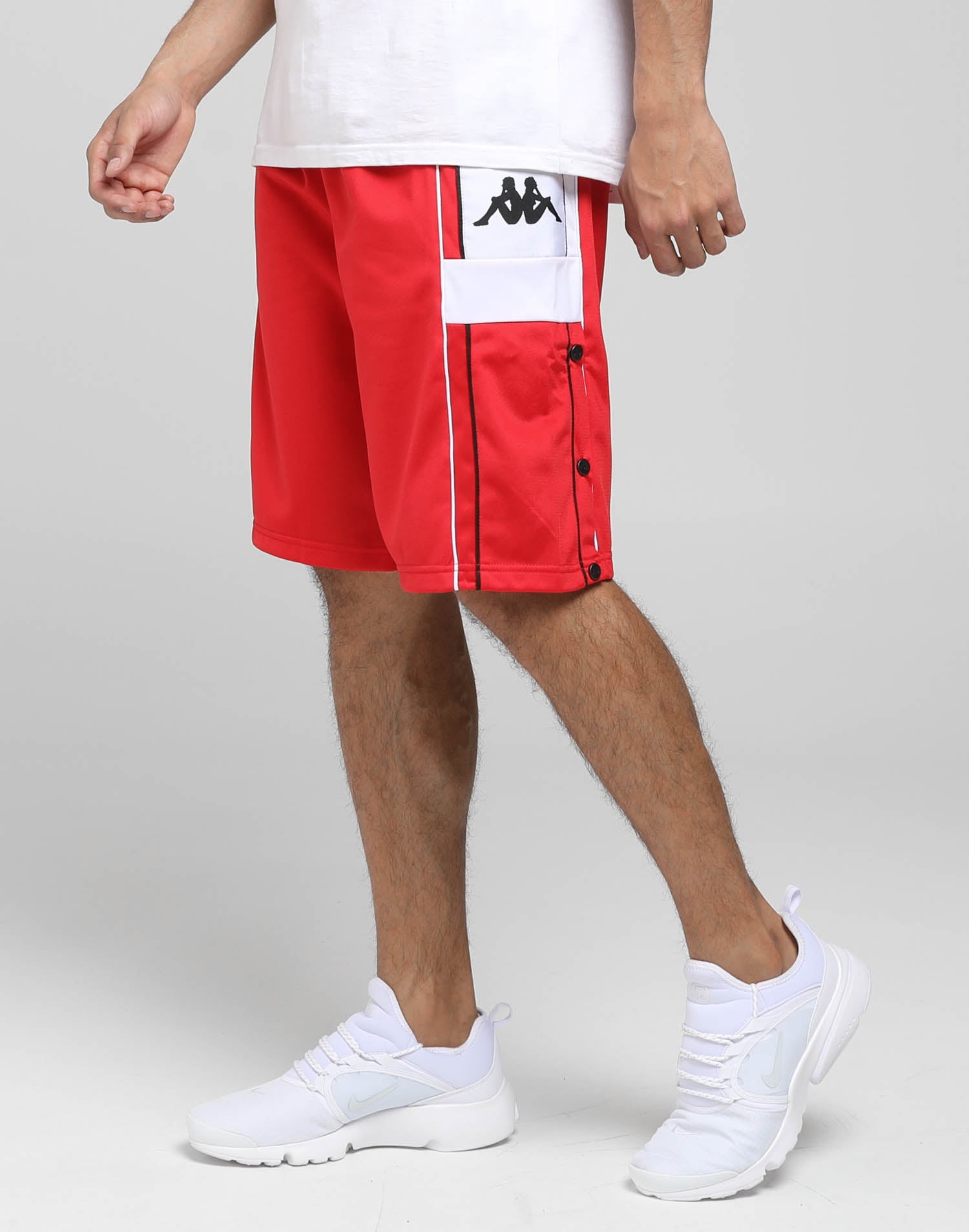 red kappa shorts