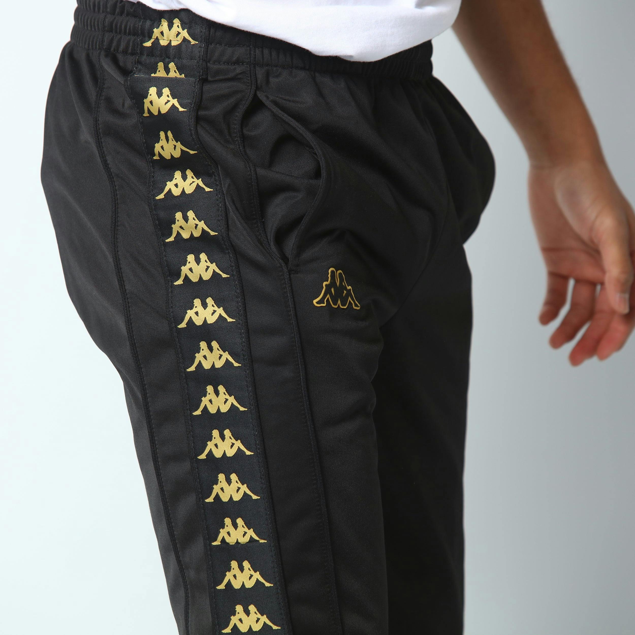 Kappa 222 Banda Mems Slim Pant Black/Gold