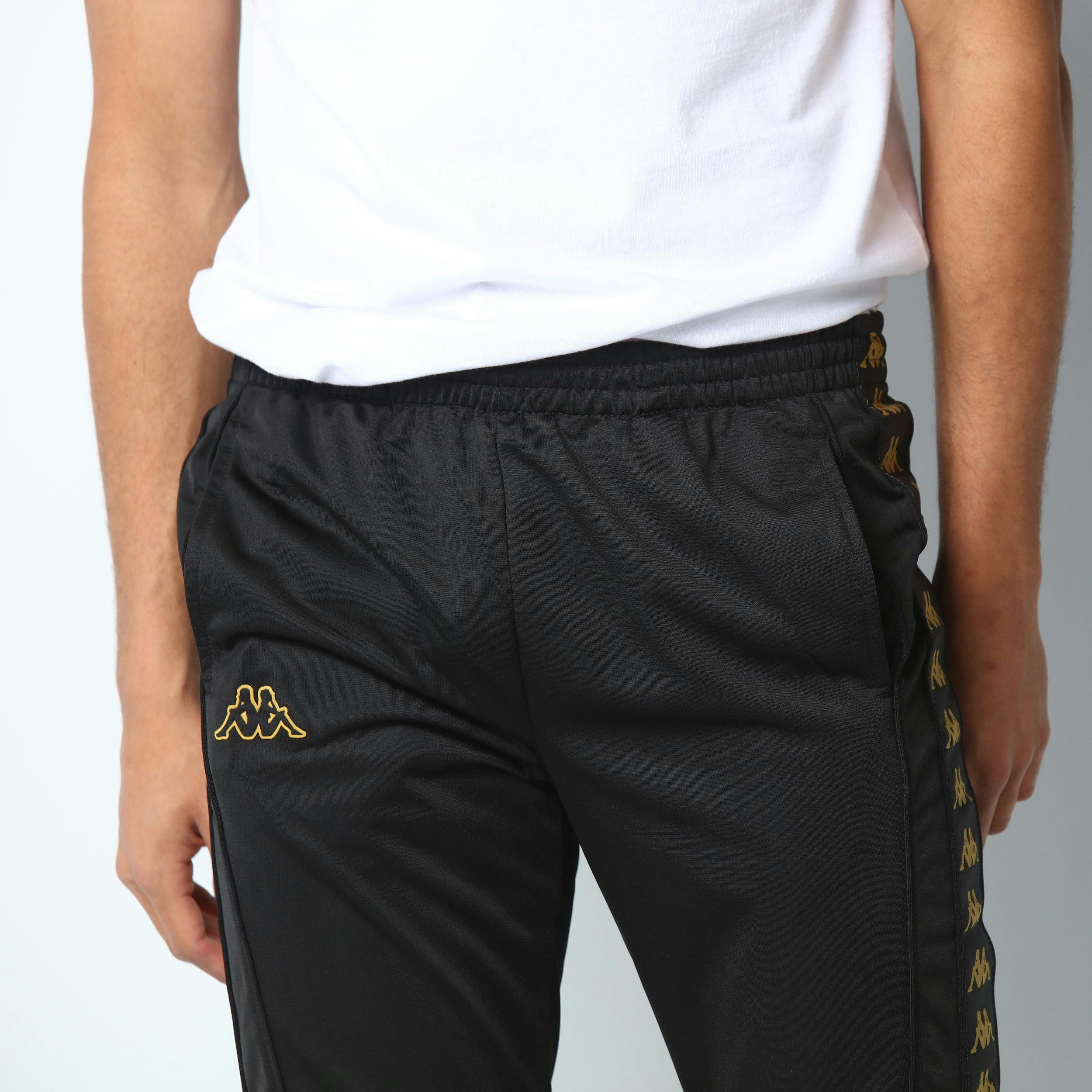 Kappa 222 Banda Mems Slim Pant Black/Gold