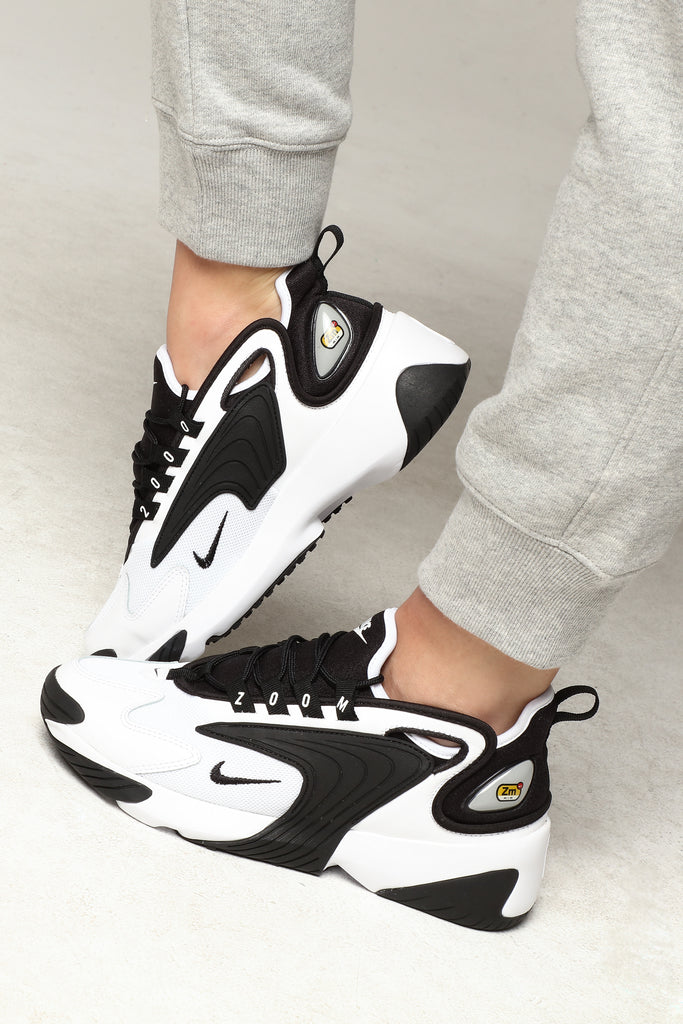 nike zoom 2k women's black and white