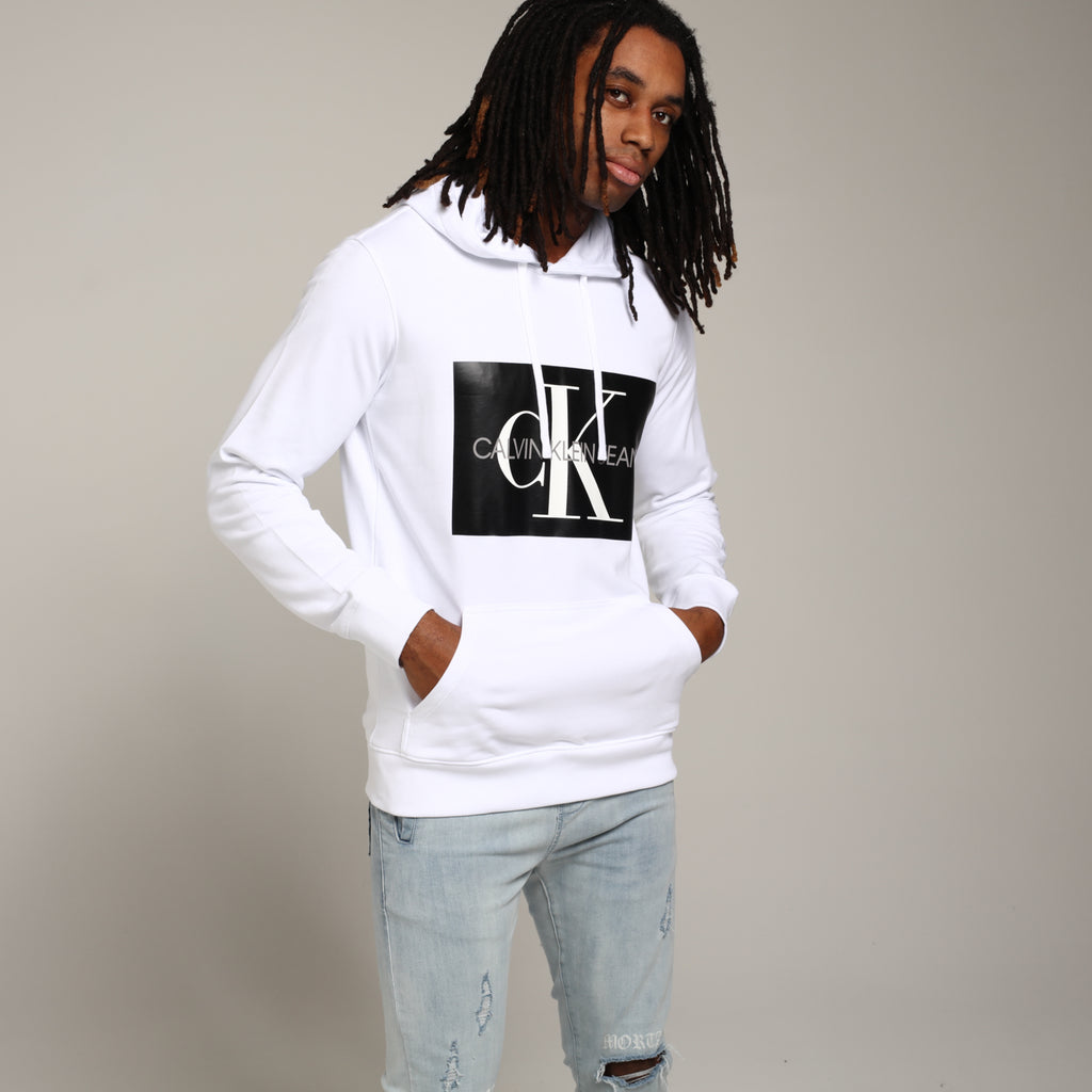 calvin klein monogram box logo hoodie