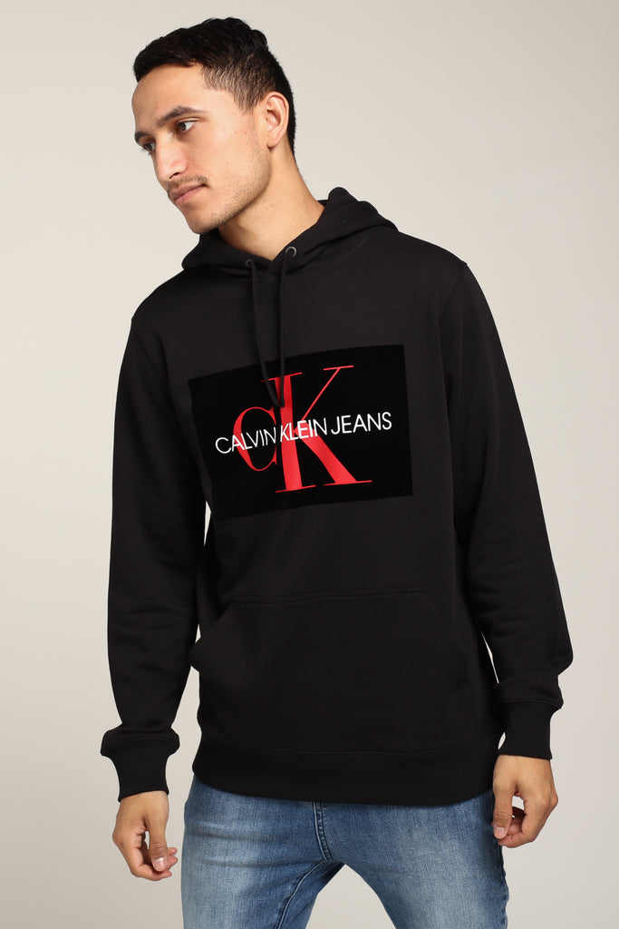 calvin klein box logo hoodie