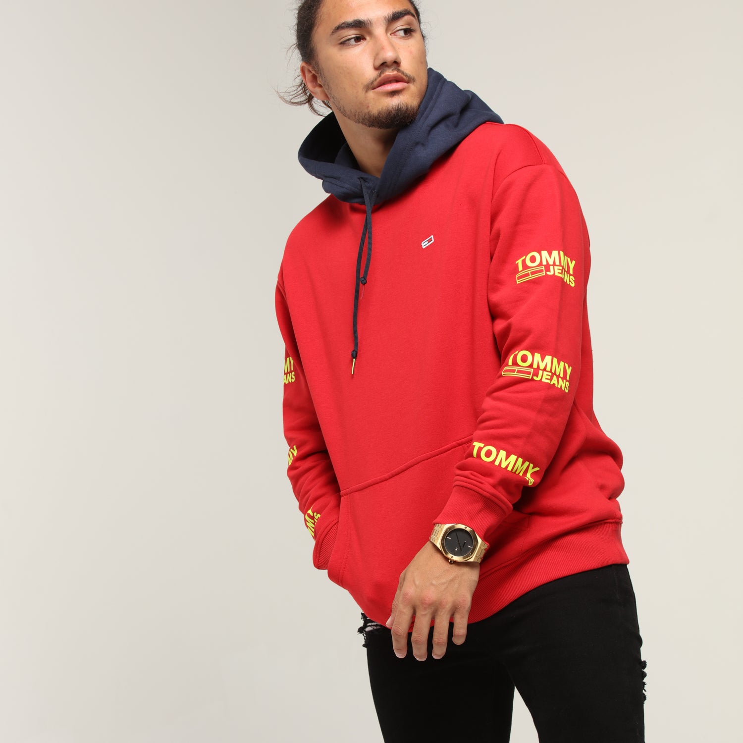 tommy jeans tjm graphic hoodie