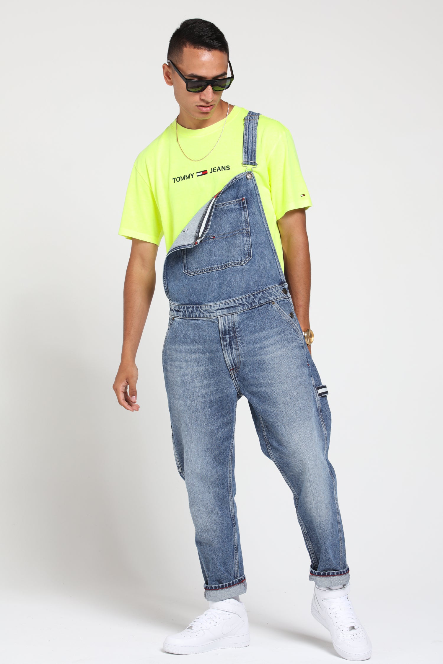 tommy jeans regular dungaree
