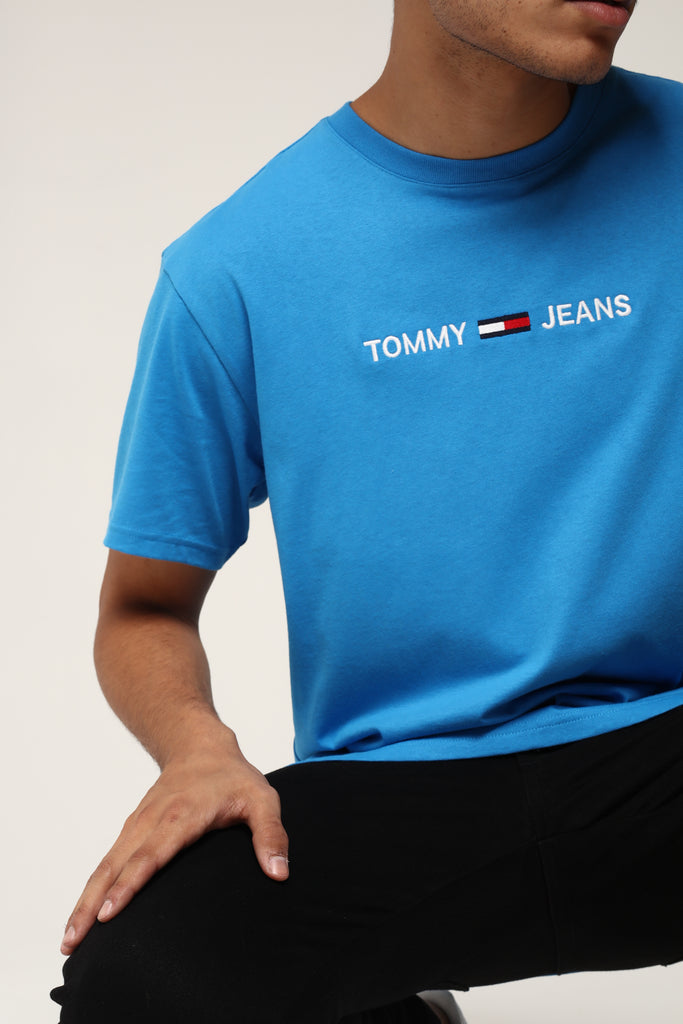 tommy jeans tjm small text tee