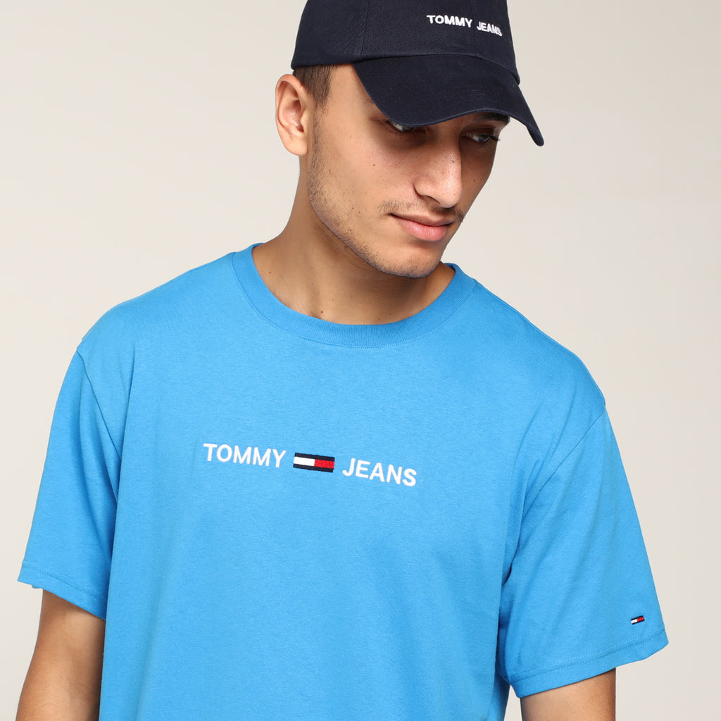 tommy jeans tjm small text tee