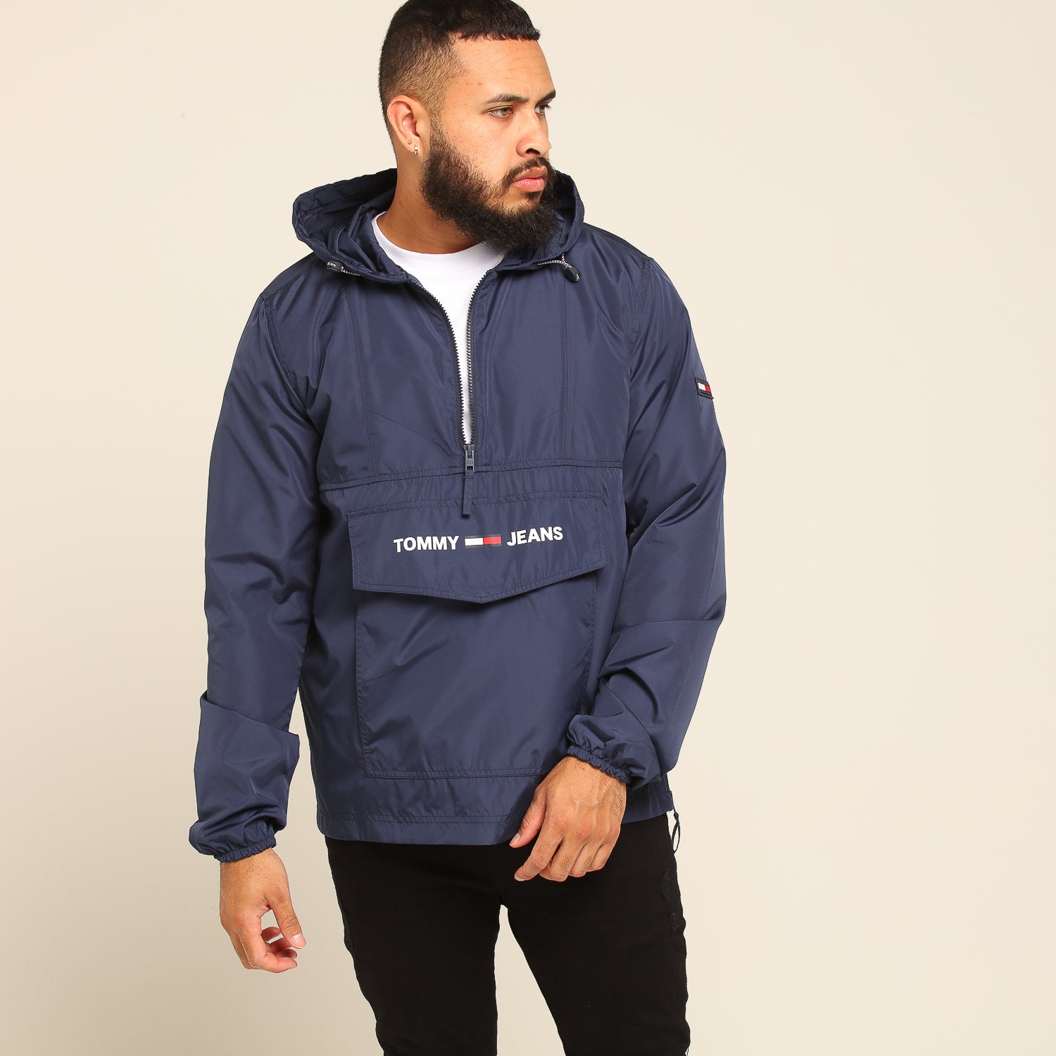 tommy hilfiger tjm nylon popover