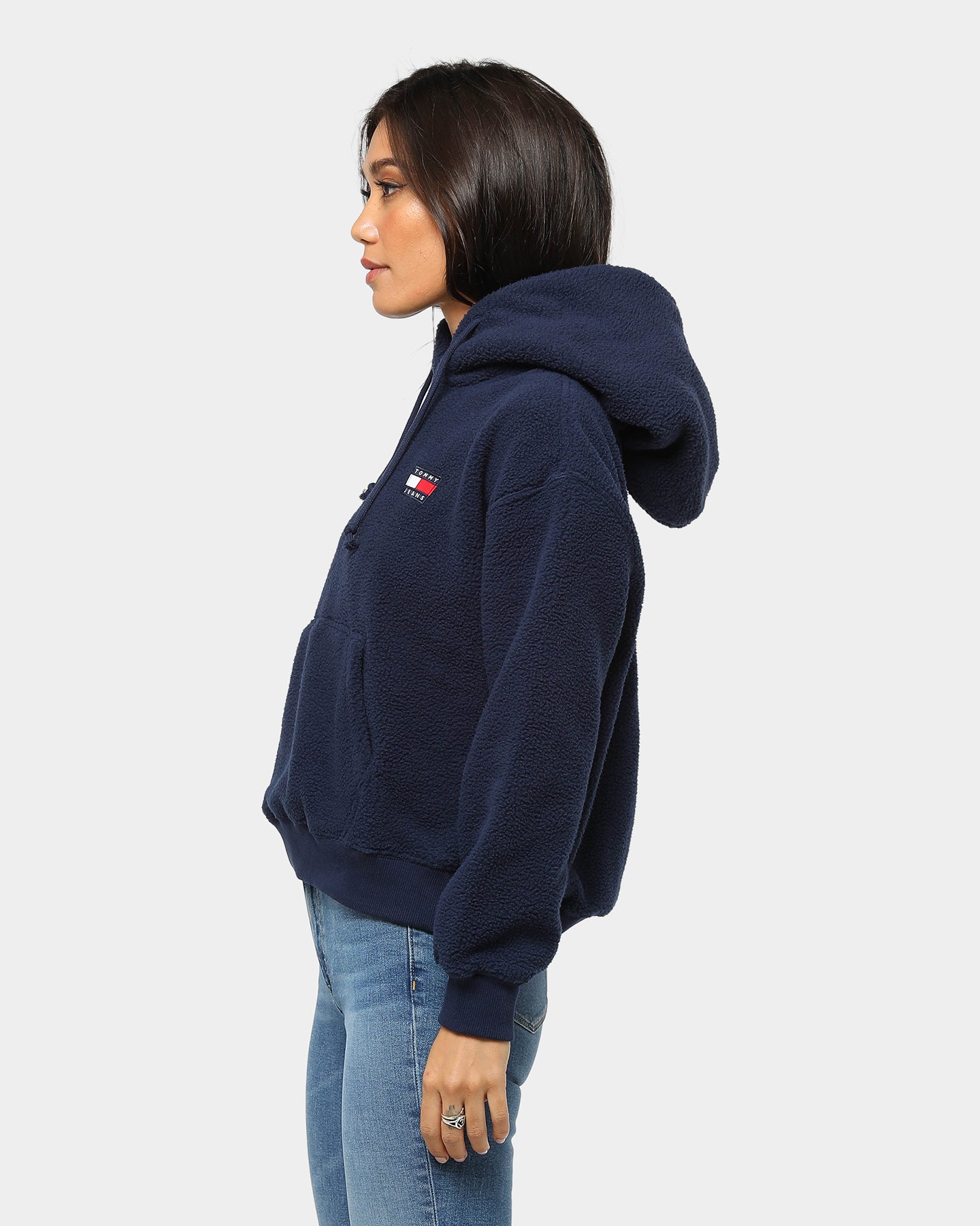 tommy polar fleece hoodie