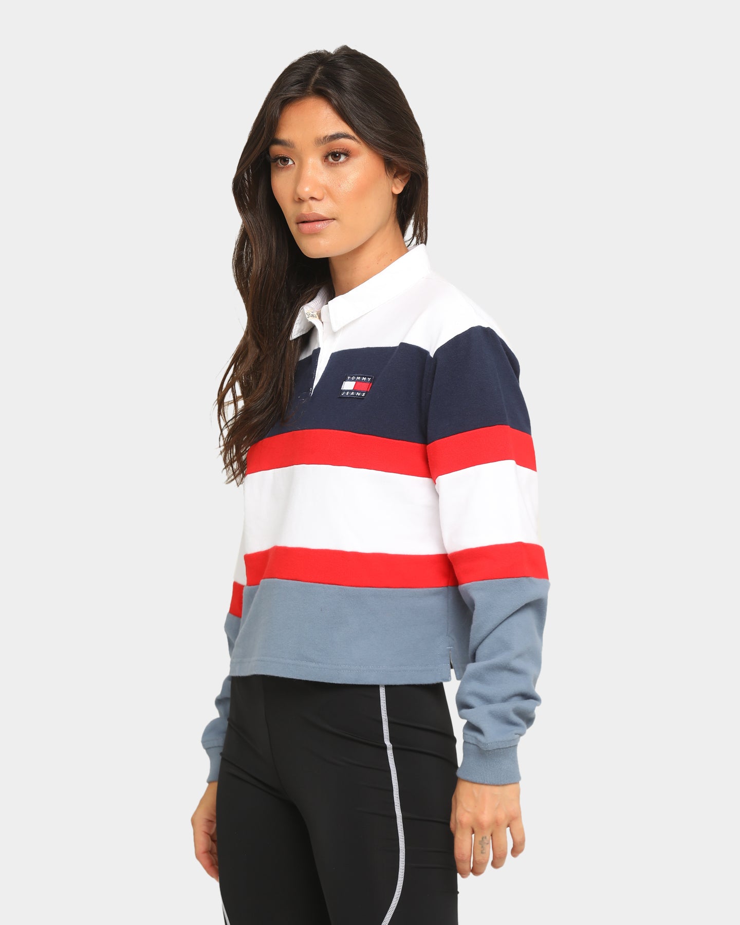 tommy jeans rugby shirt womens