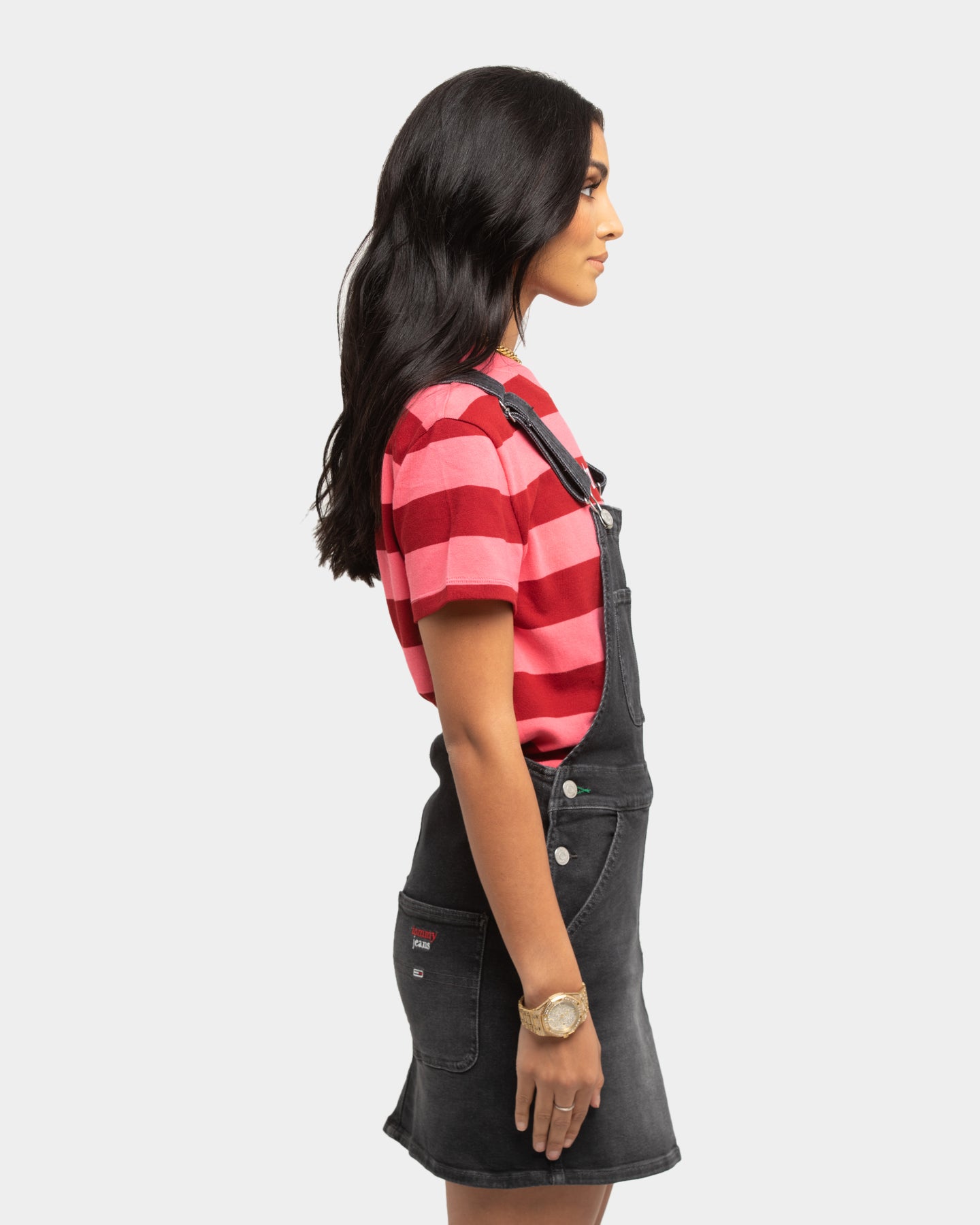 tommy jeans classic dungaree dress