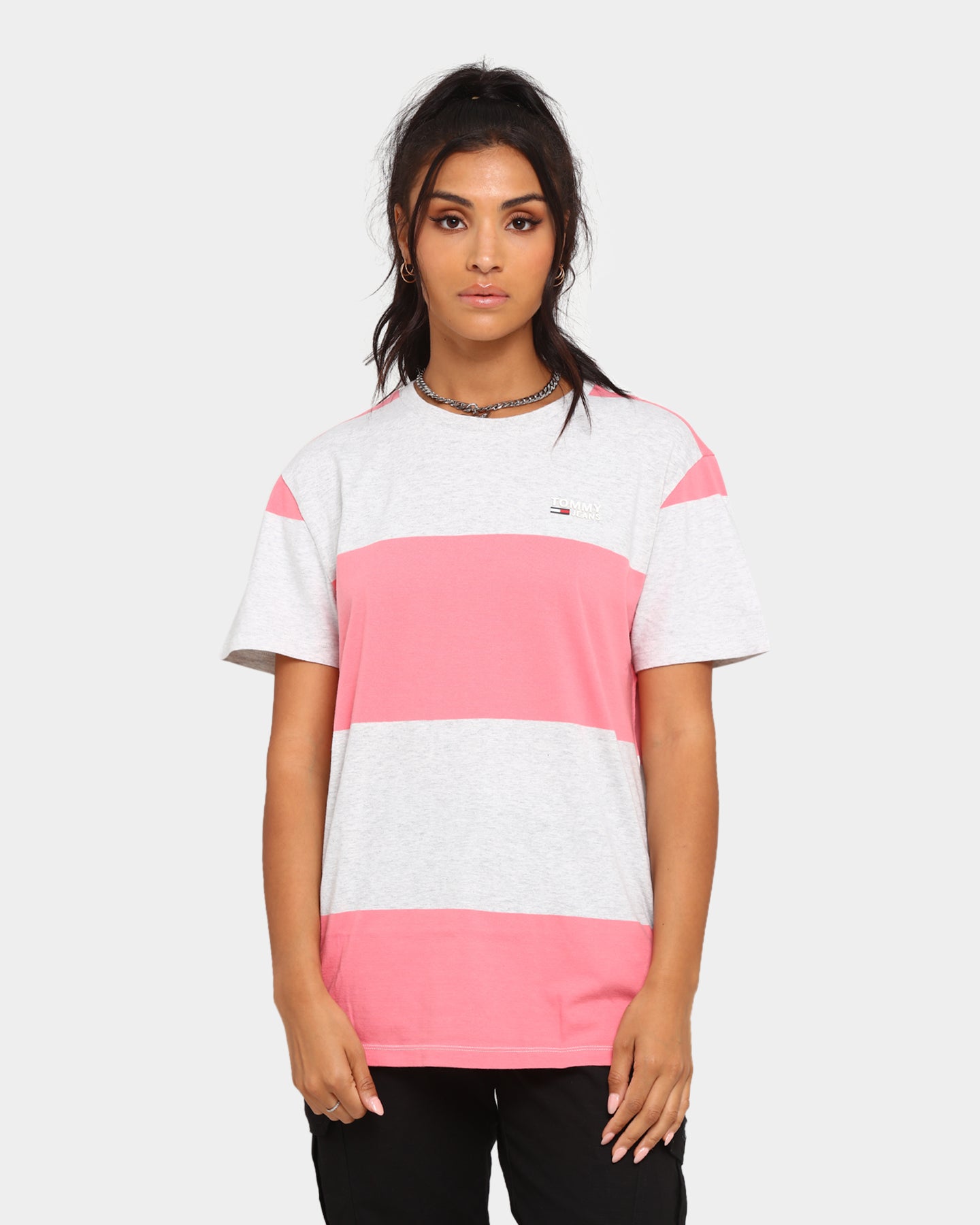 tommy jeans t shirt pink