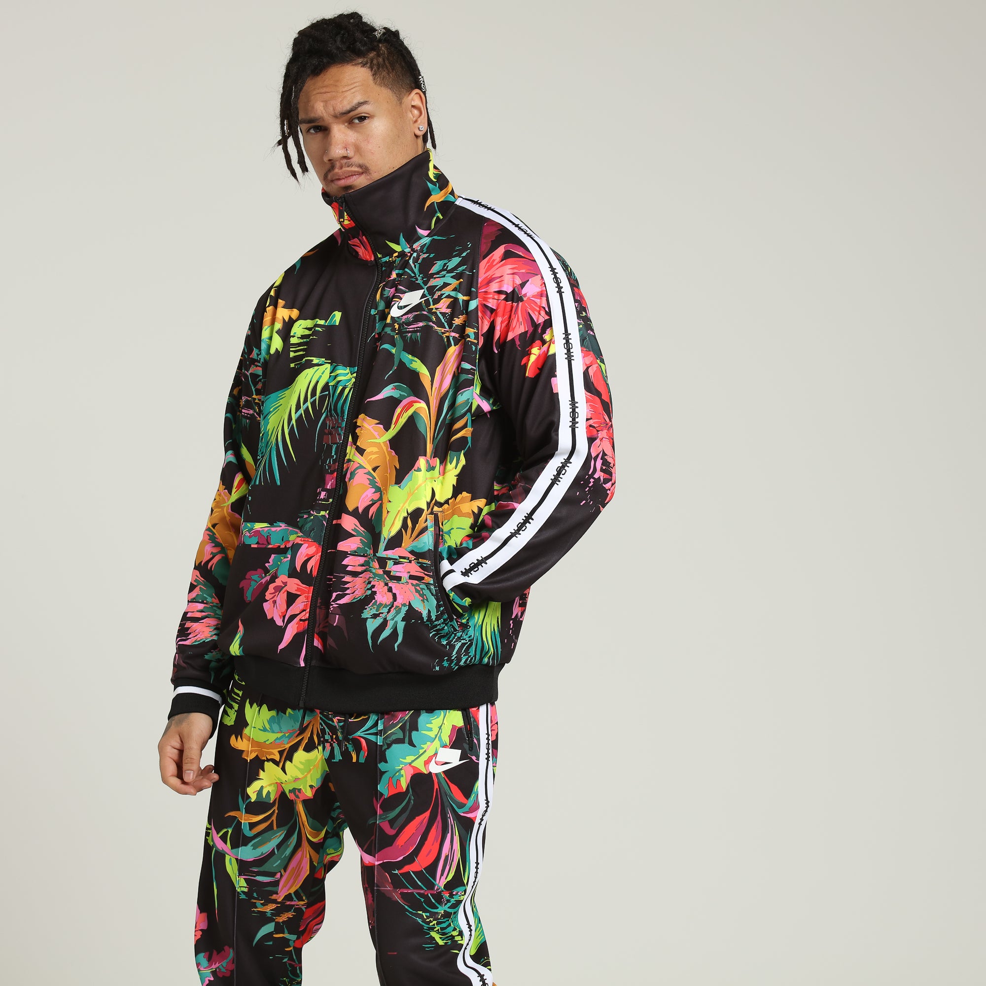 nike tracksuit flowers