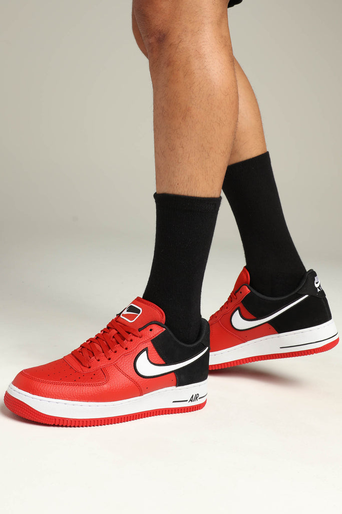 Men S Shoes Nike Air Force 1 07 Lv8 1 Mystic Red White Black