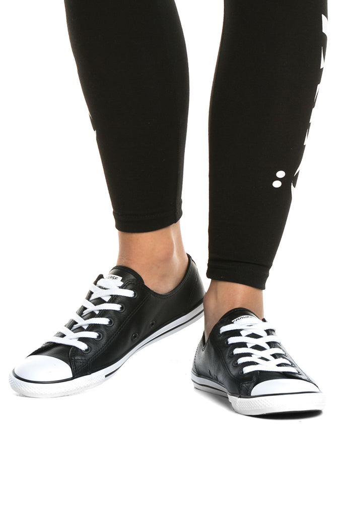 converse dainty black and white