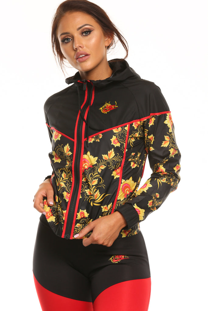 nike floral jacket women's