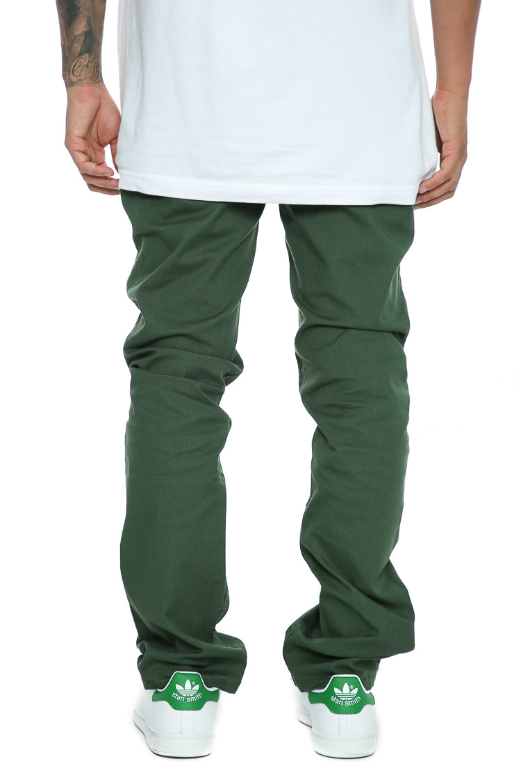 forest green chino pants
