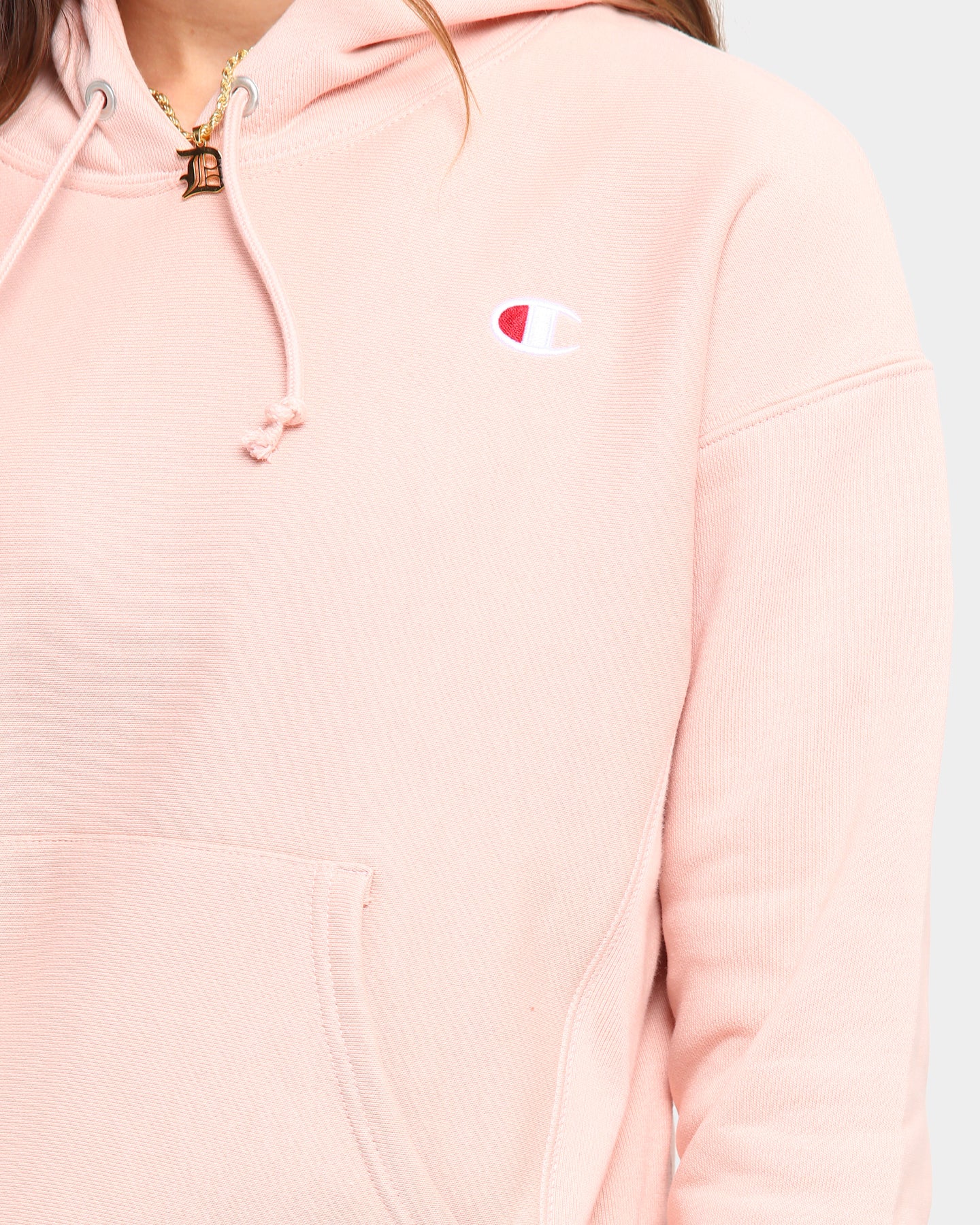 peach champion sweatshirt