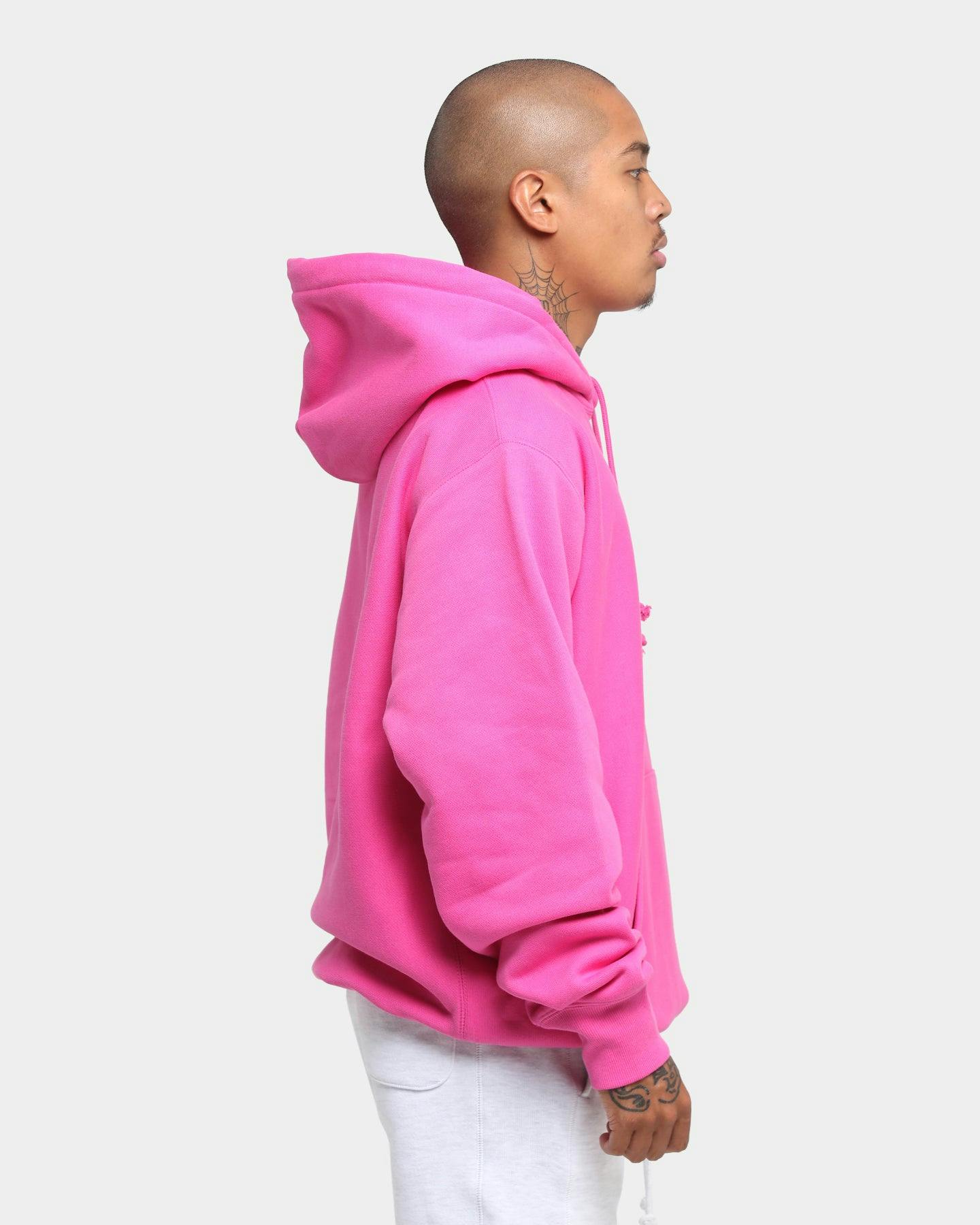 Champion Rev Weave Hoodie Pink | Culture Kings US