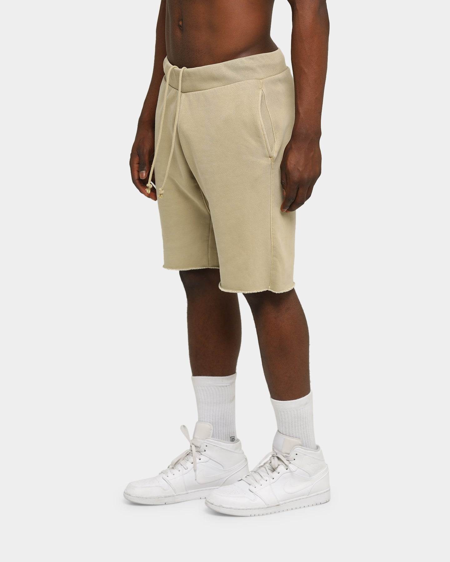 mens cut off khaki shorts