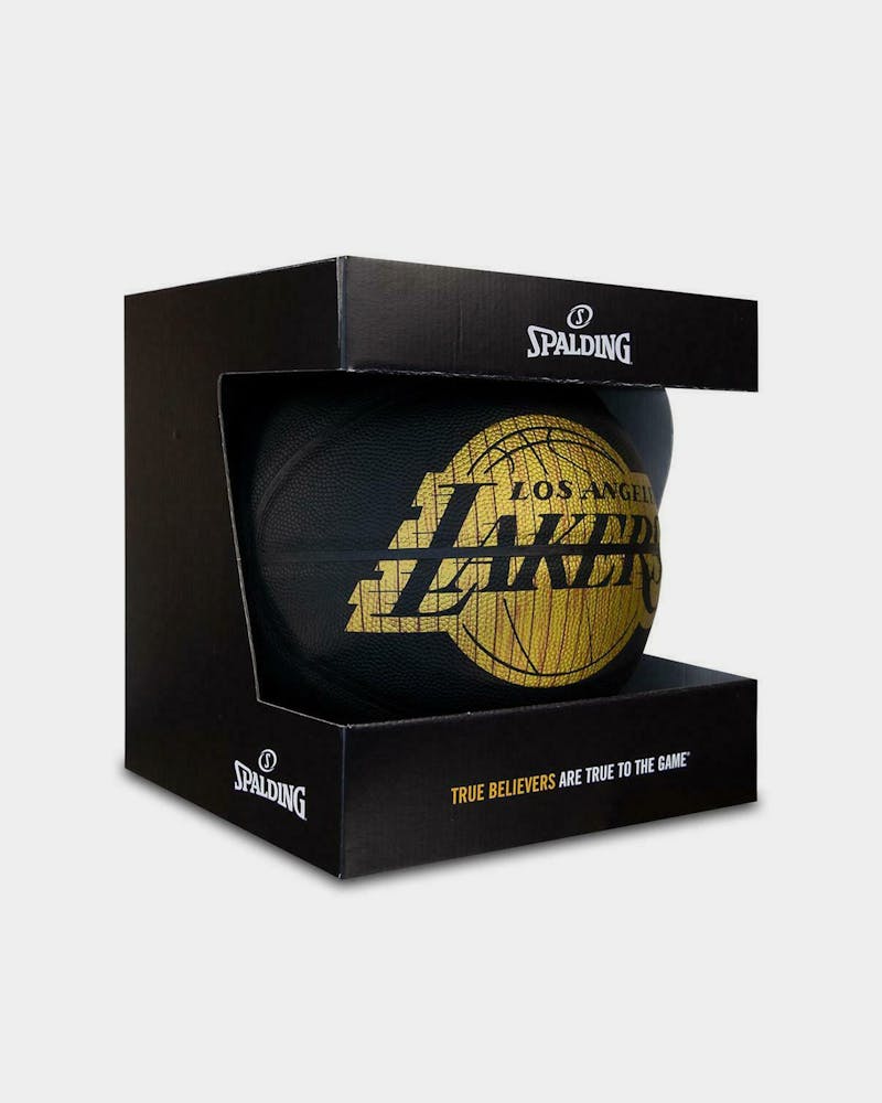 Spalding Los Angeles Lakers Hardwood Series Nba Basketball Black