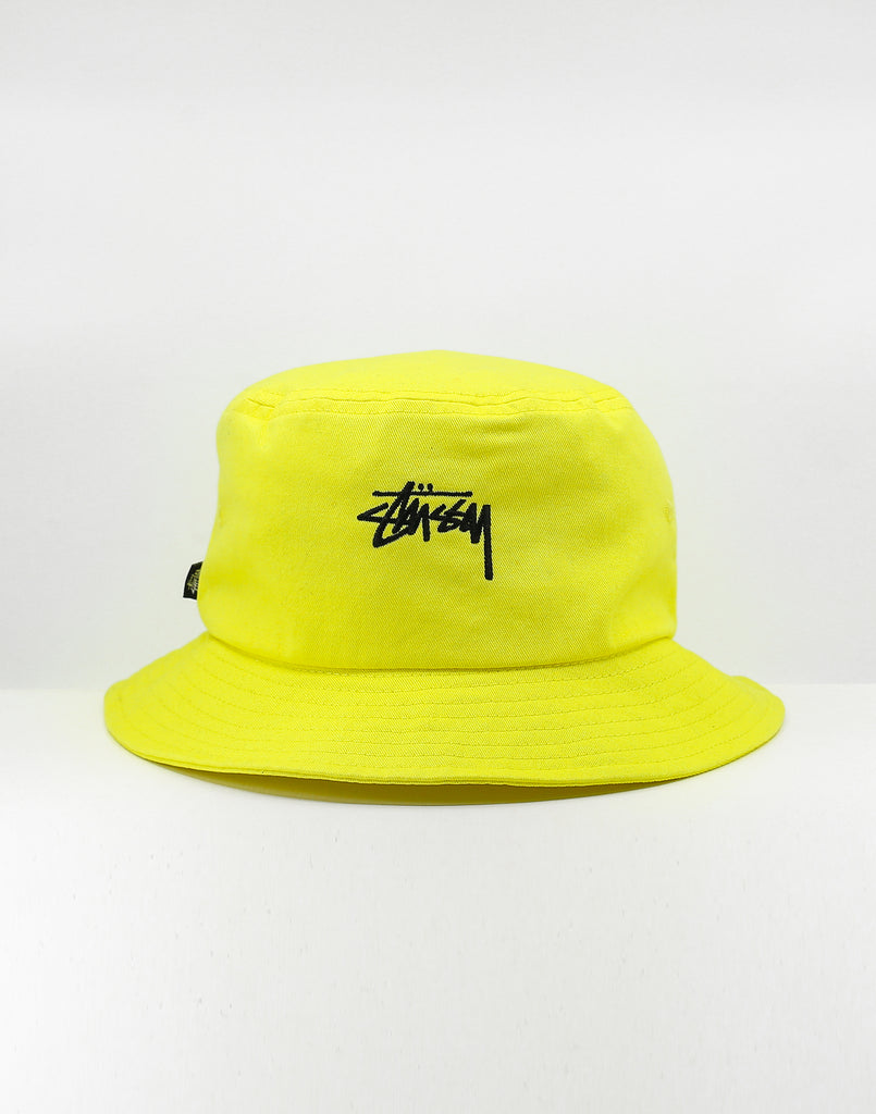 stussy bucket hat yellow