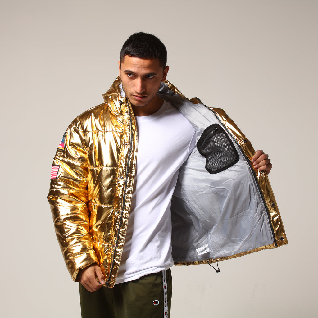 gold champion bubble jacket