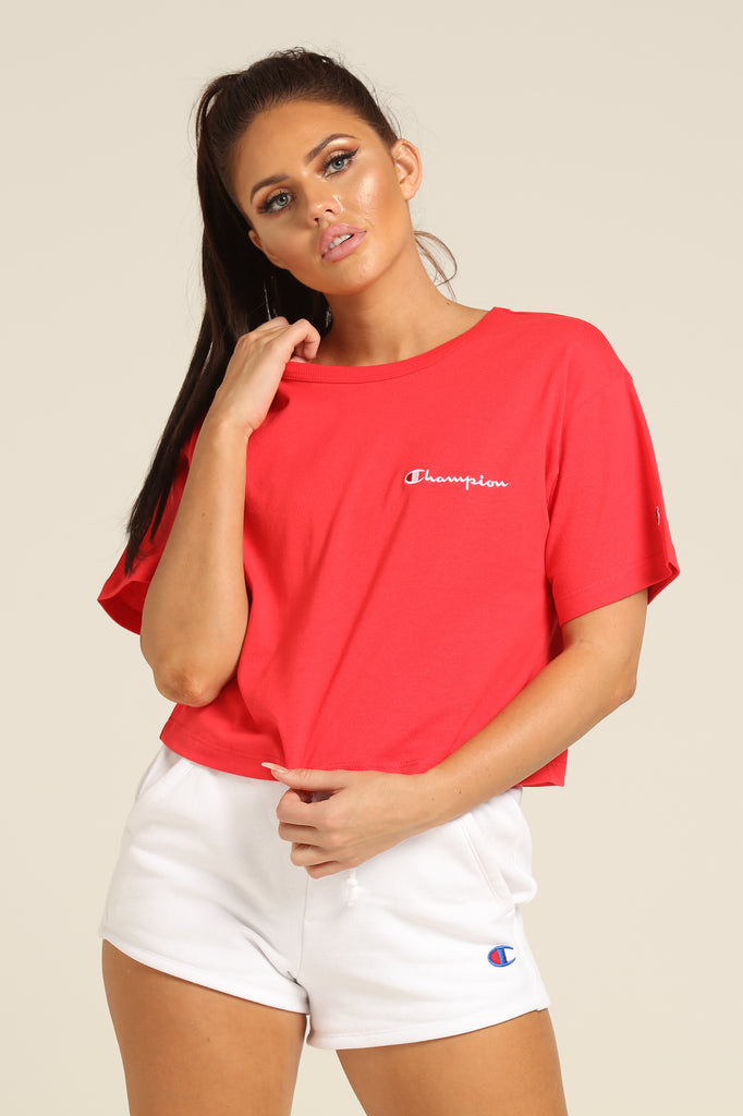 champion red shirt womens