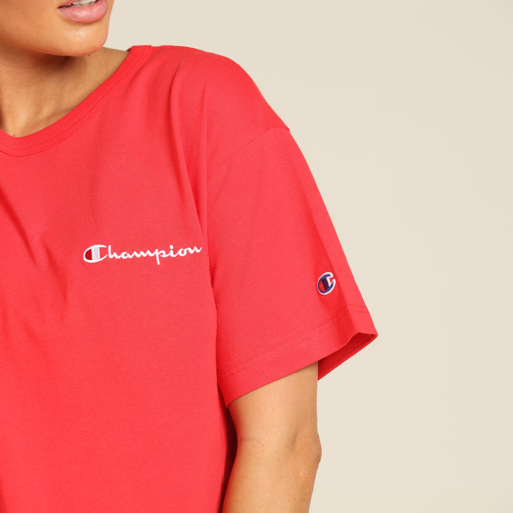 champion red shirt womens