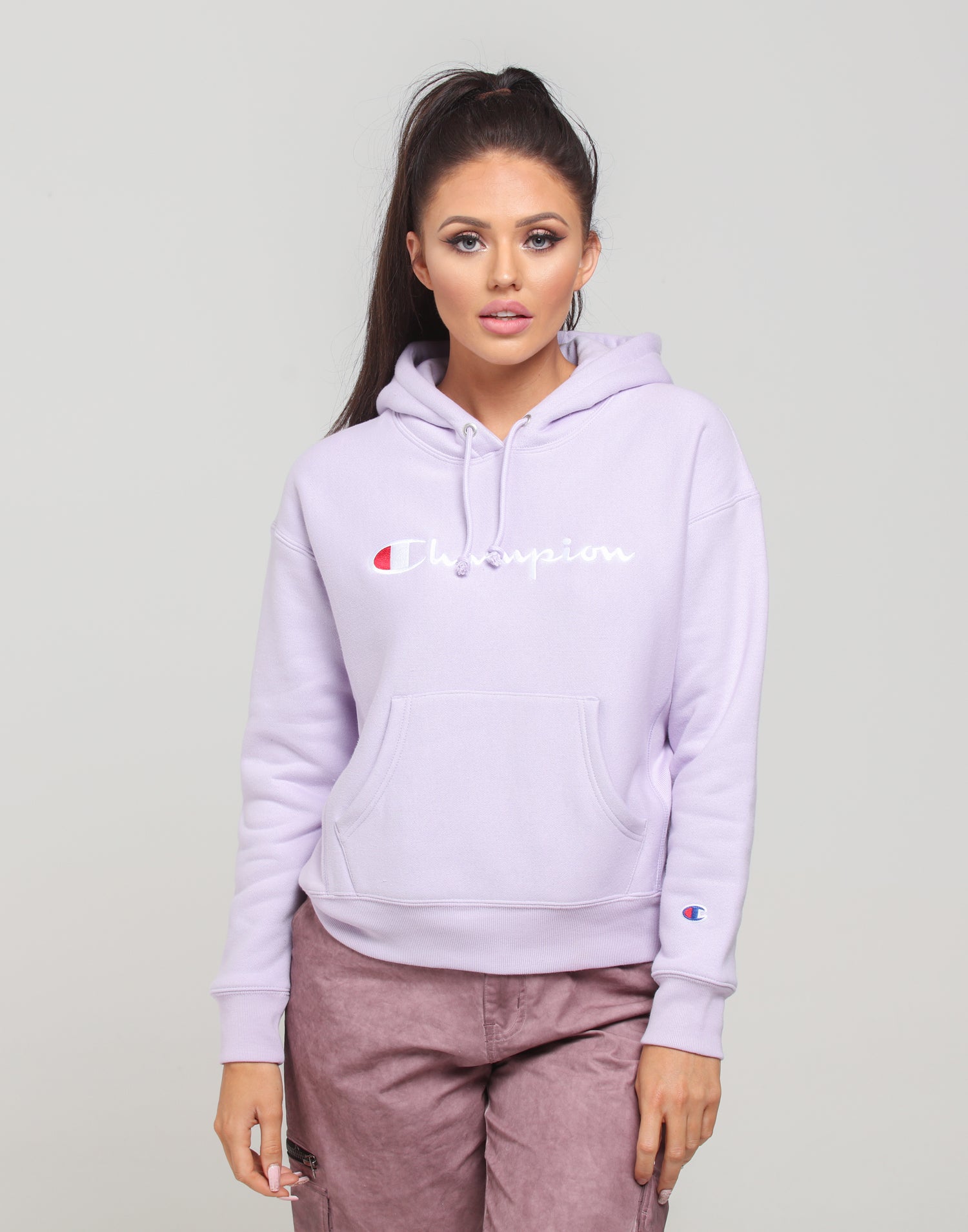 champion pale violet rose hoodie