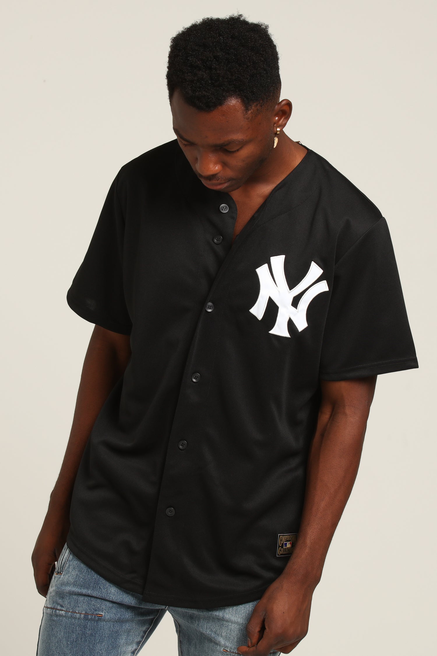black yankees baseball jersey