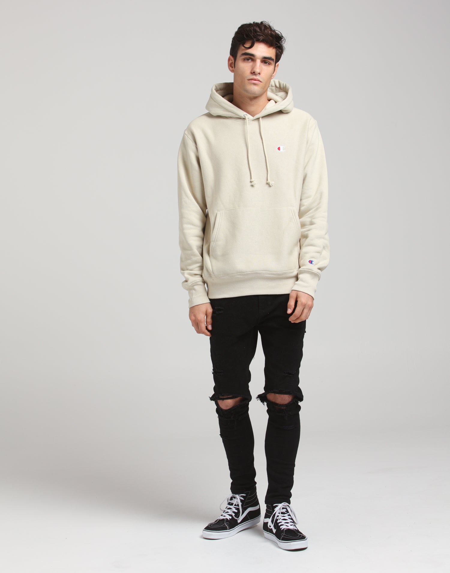 champion butter hoodie