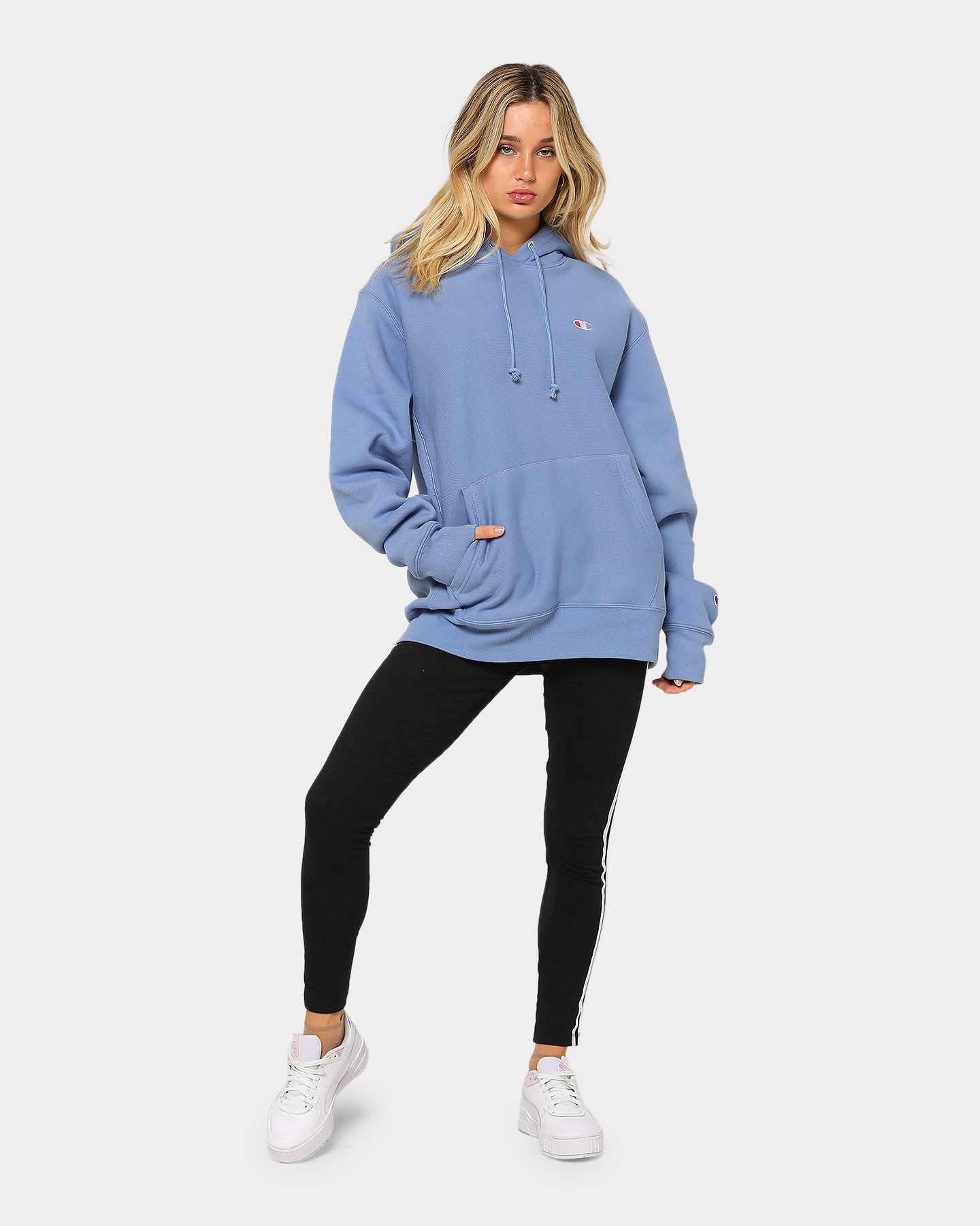 frontier blue champion hoodie