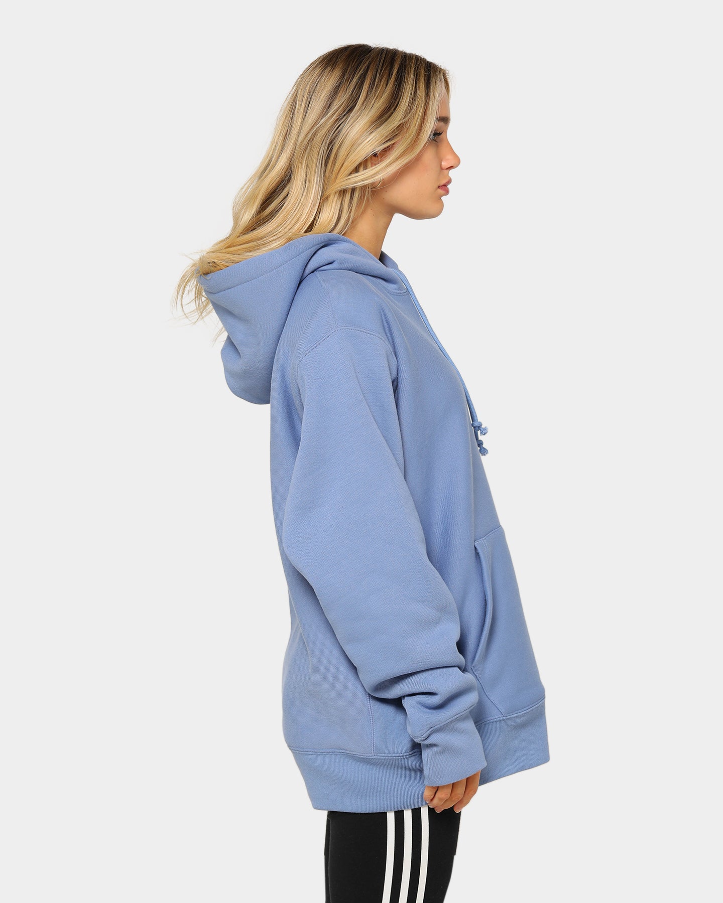 champion reverse weave hoodie frontier blue