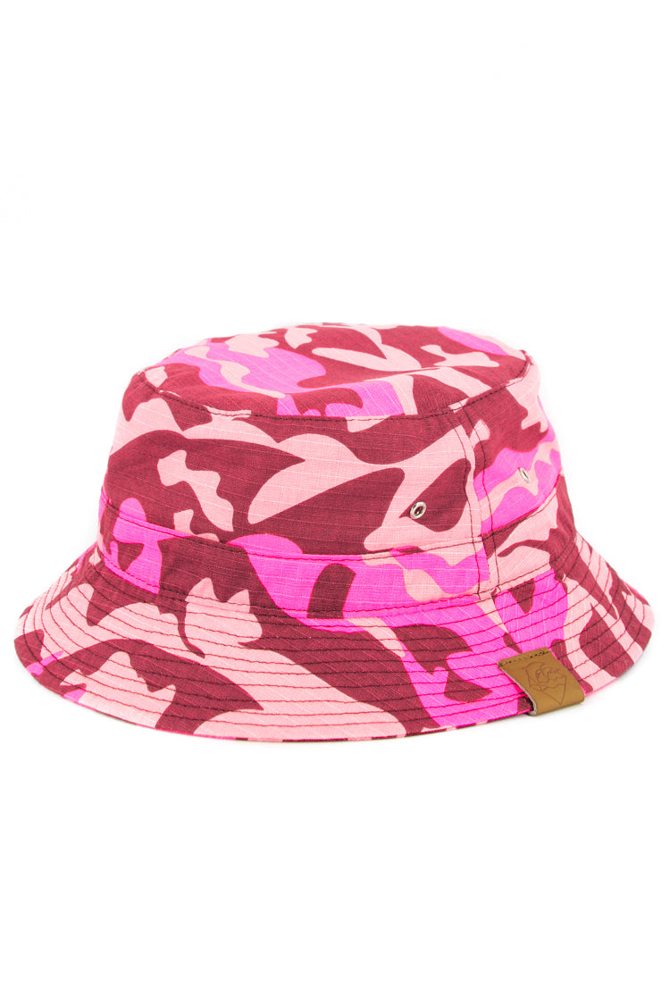 pink dolphin camo bucket hat