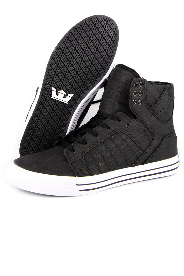 supra skytop black white