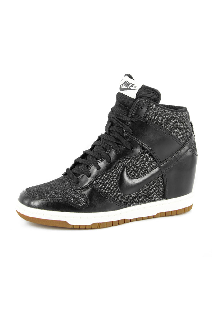 black nike dunk sky hi wedge