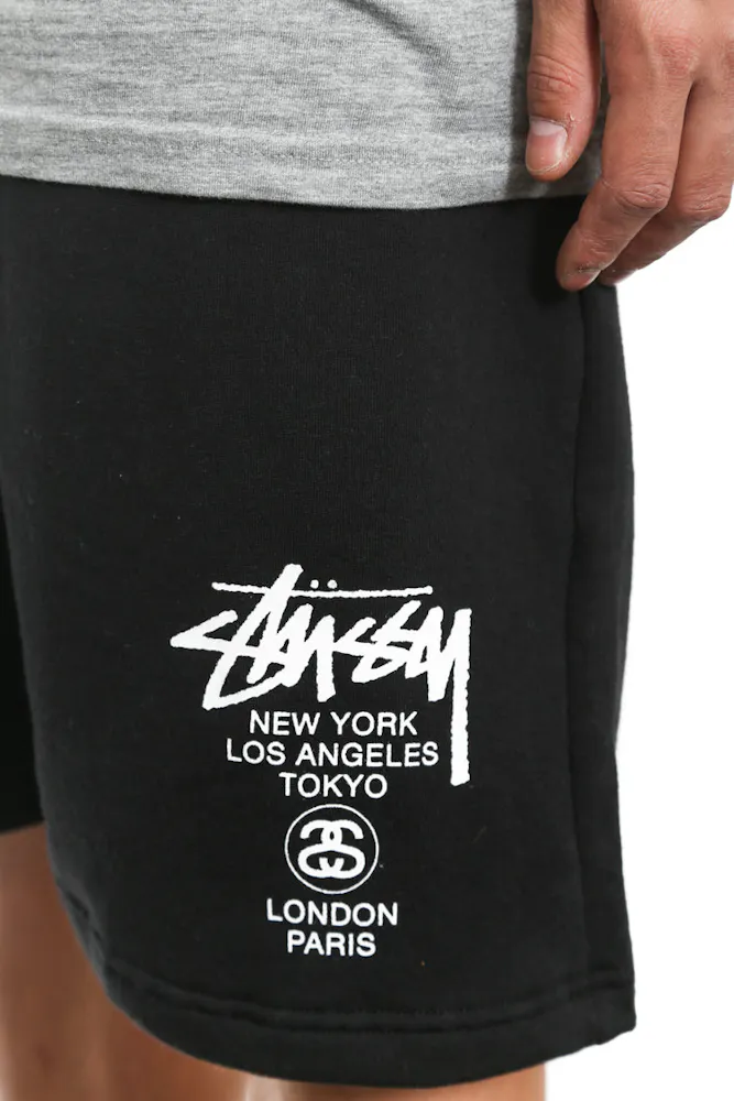 Stussy Usa World Tour Sweat Short Black Culture Kings Us